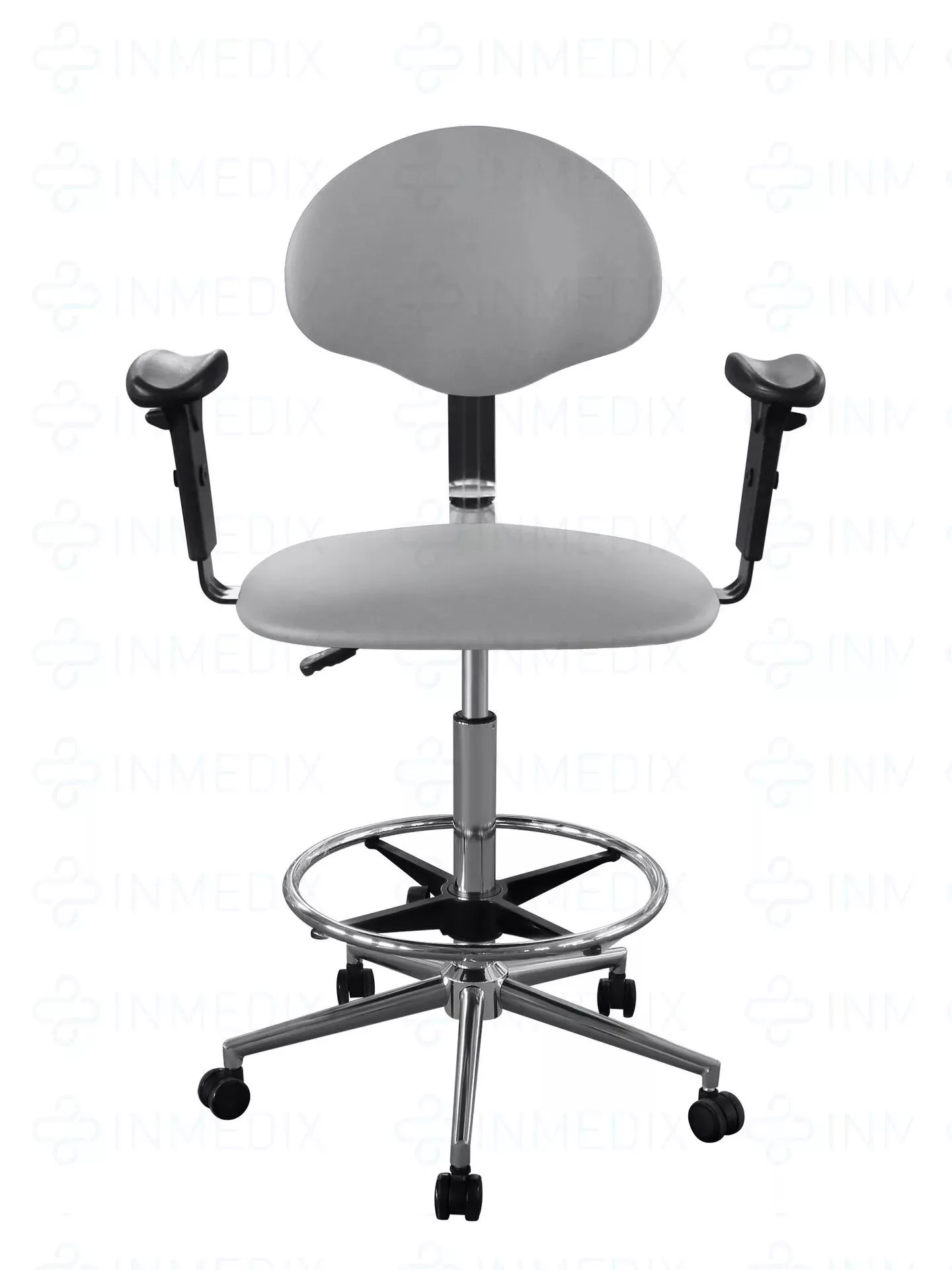 Купить Кресло высокое медицинское для лечебных учреждений с подлокотниками КР12-В/П (обивка) INMEDIX  по лучшей цене с доставкой - интернет-магазин Прогрессивные решения