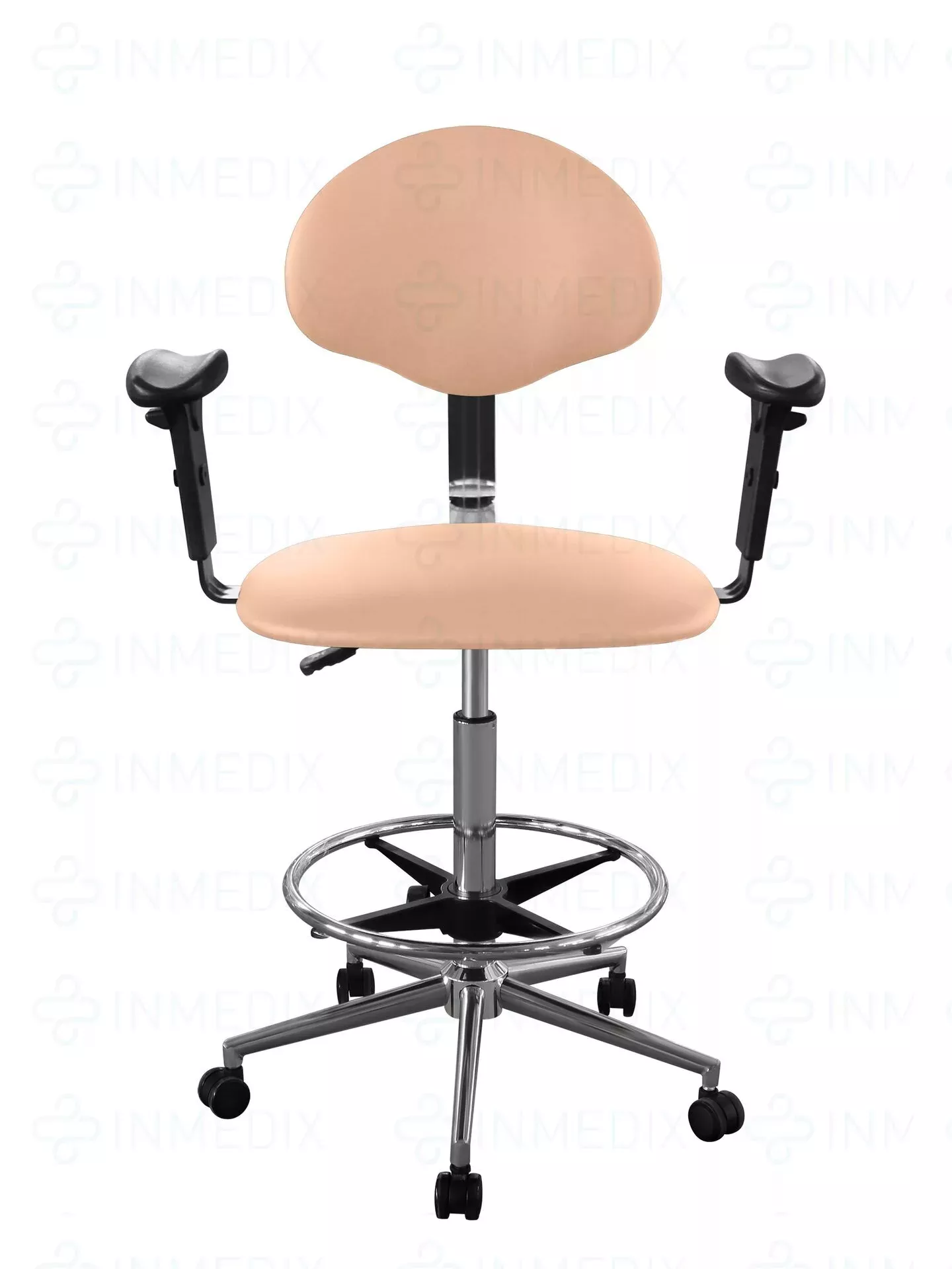 Купить Кресло высокое медицинское для лечебных учреждений с подлокотниками КР12-В/П (обивка) INMEDIX  по лучшей цене с доставкой - интернет-магазин Прогрессивные решения