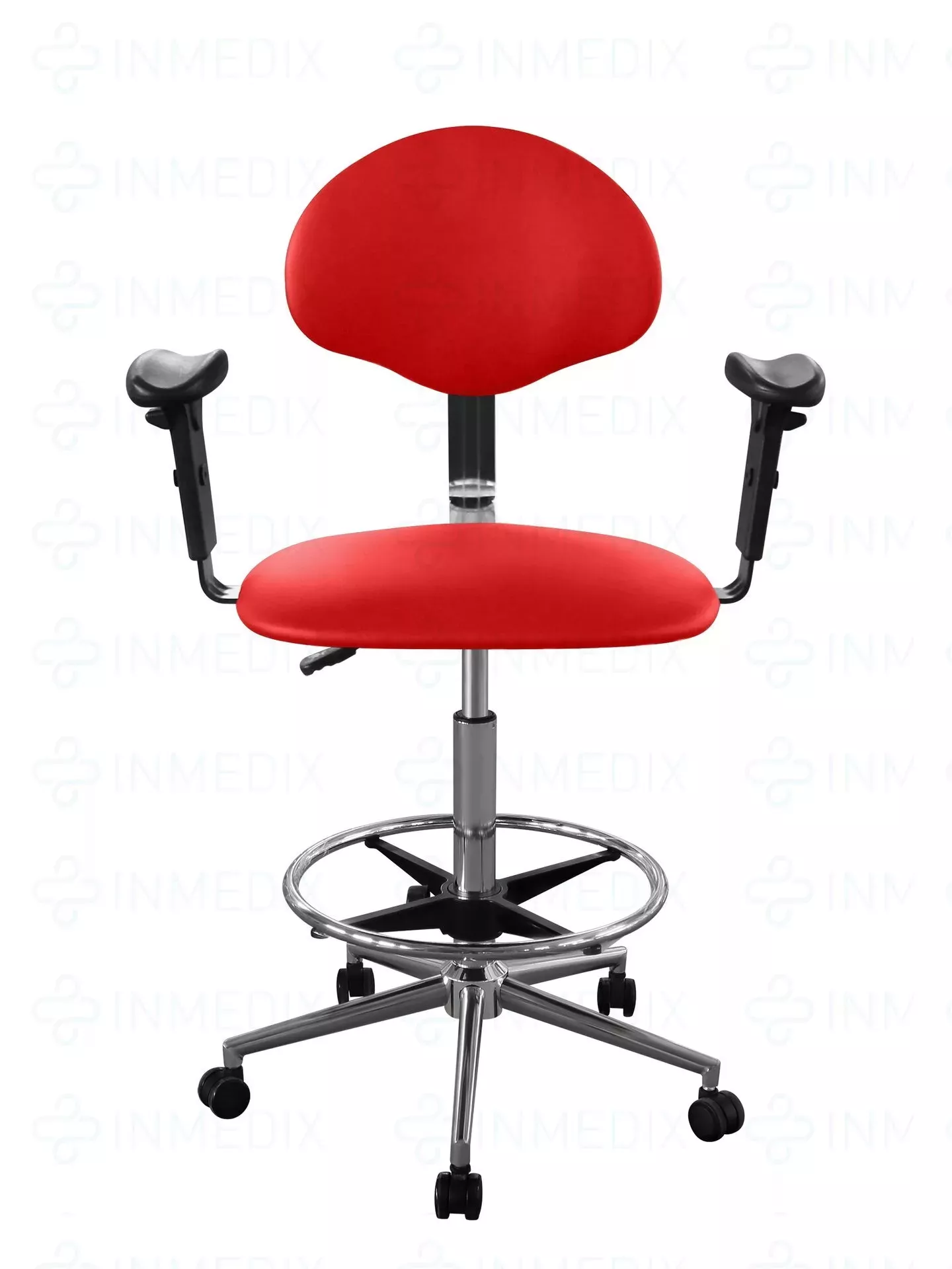 Купить Кресло высокое медицинское для лечебных учреждений с подлокотниками КР12-В/П (обивка) INMEDIX  по лучшей цене с доставкой - интернет-магазин Прогрессивные решения