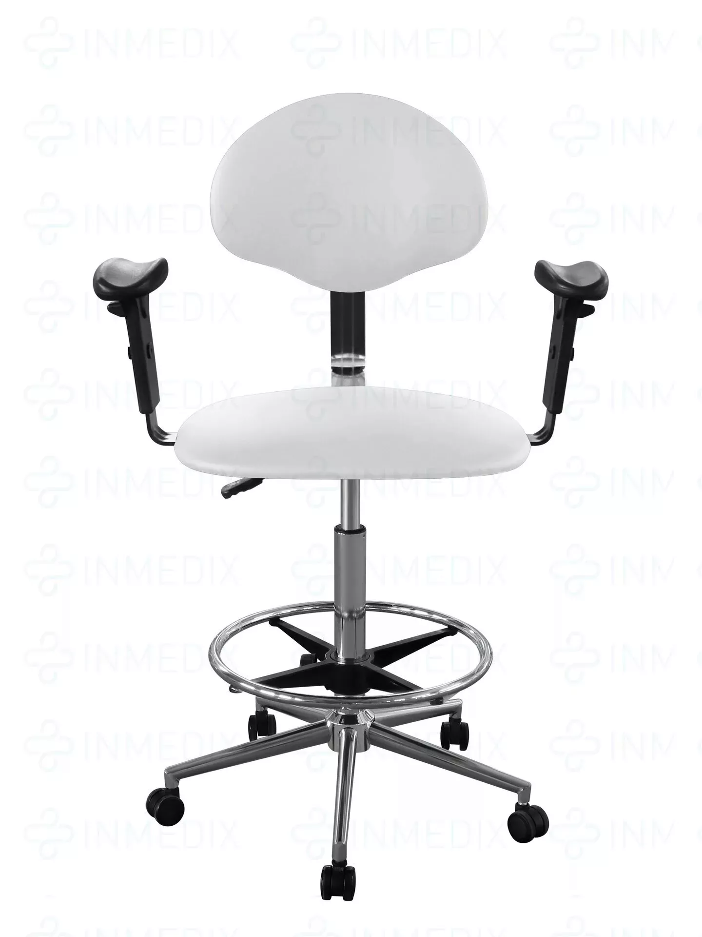 Купить Кресло высокое медицинское для лечебных учреждений с подлокотниками КР12-В/П (обивка) INMEDIX  по лучшей цене с доставкой - интернет-магазин Прогрессивные решения