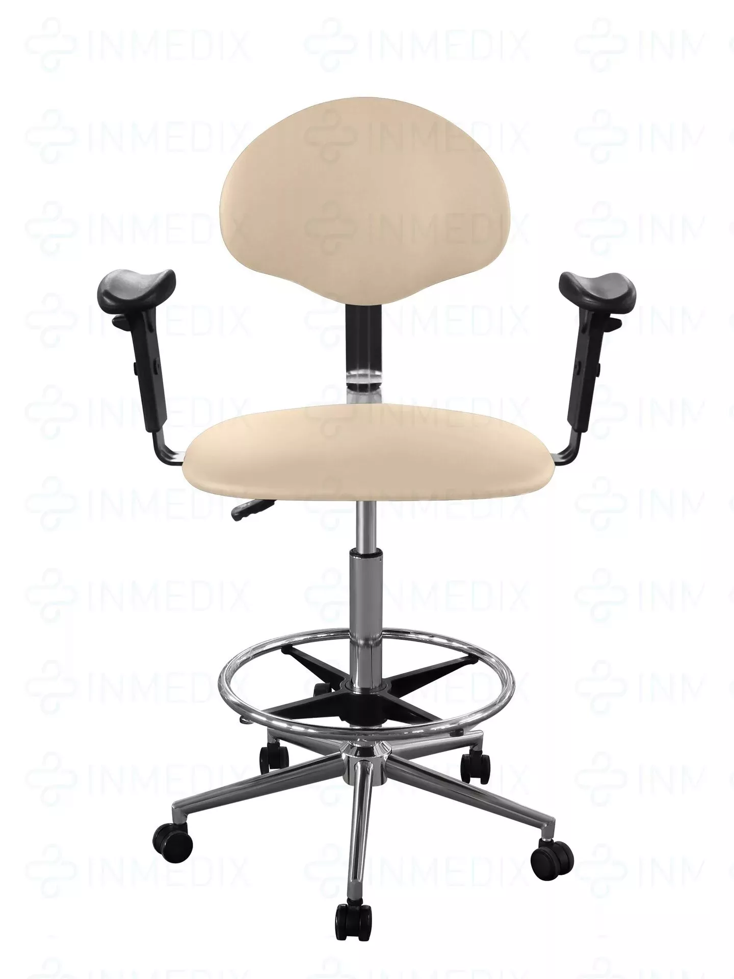 Купить Кресло высокое медицинское для лечебных учреждений с подлокотниками КР12-В/П (обивка) INMEDIX  по лучшей цене с доставкой - интернет-магазин Прогрессивные решения