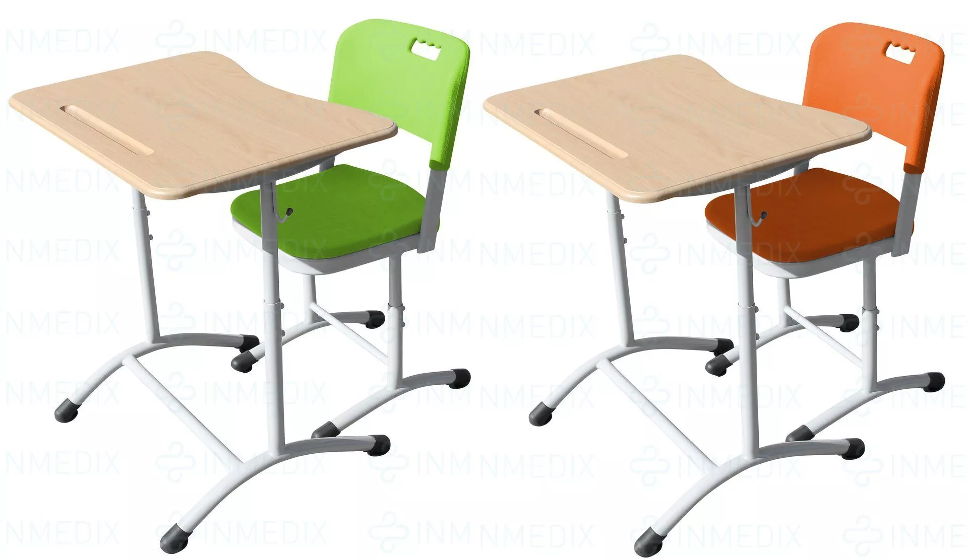 Купить  Комплект  №1 и №2 Школьный стул и стол INMEDIX по лучшей цене с доставкой - интернет-магазин Прогрессивные решения