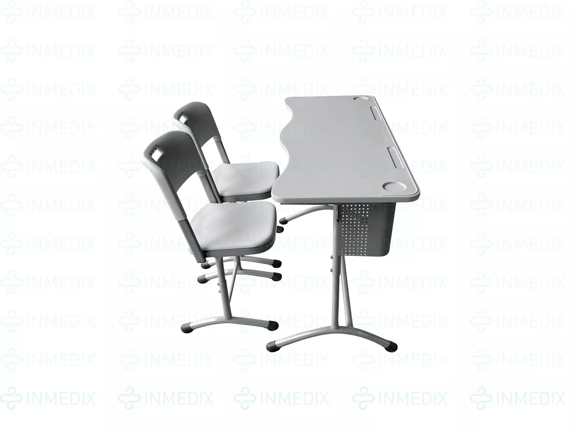 Школьный стол столешница пластик ШСТ14 INMEDIX ШСТ14 ( двухместный) по лучшей цене с доставкой - интернет-магазин Прогрессивные решения