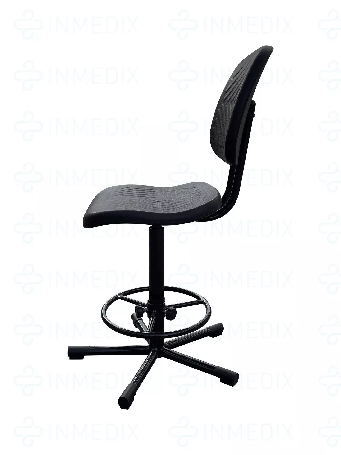 Купить  КР10-2(1) (винтовая опора) Стул промышленный, сиденье и спинка полиуретан КР10-2(1) INMEDIX по лучшей цене с доставкой - интернет-магазин Прогрессивные решения