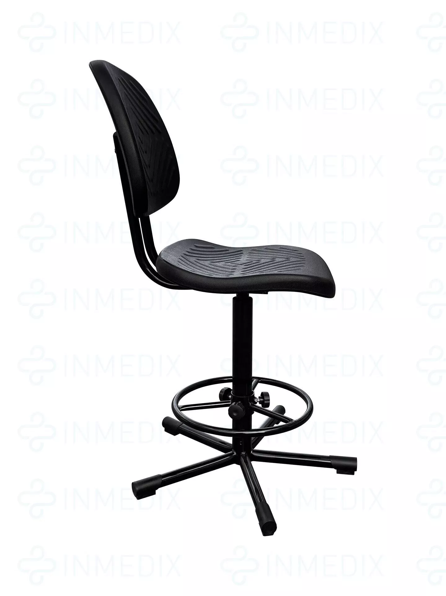 Купить  КР10-2(1) (винтовая опора) Стул промышленный, сиденье и спинка полиуретан КР10-2(1) INMEDIX по лучшей цене с доставкой - интернет-магазин Прогрессивные решения