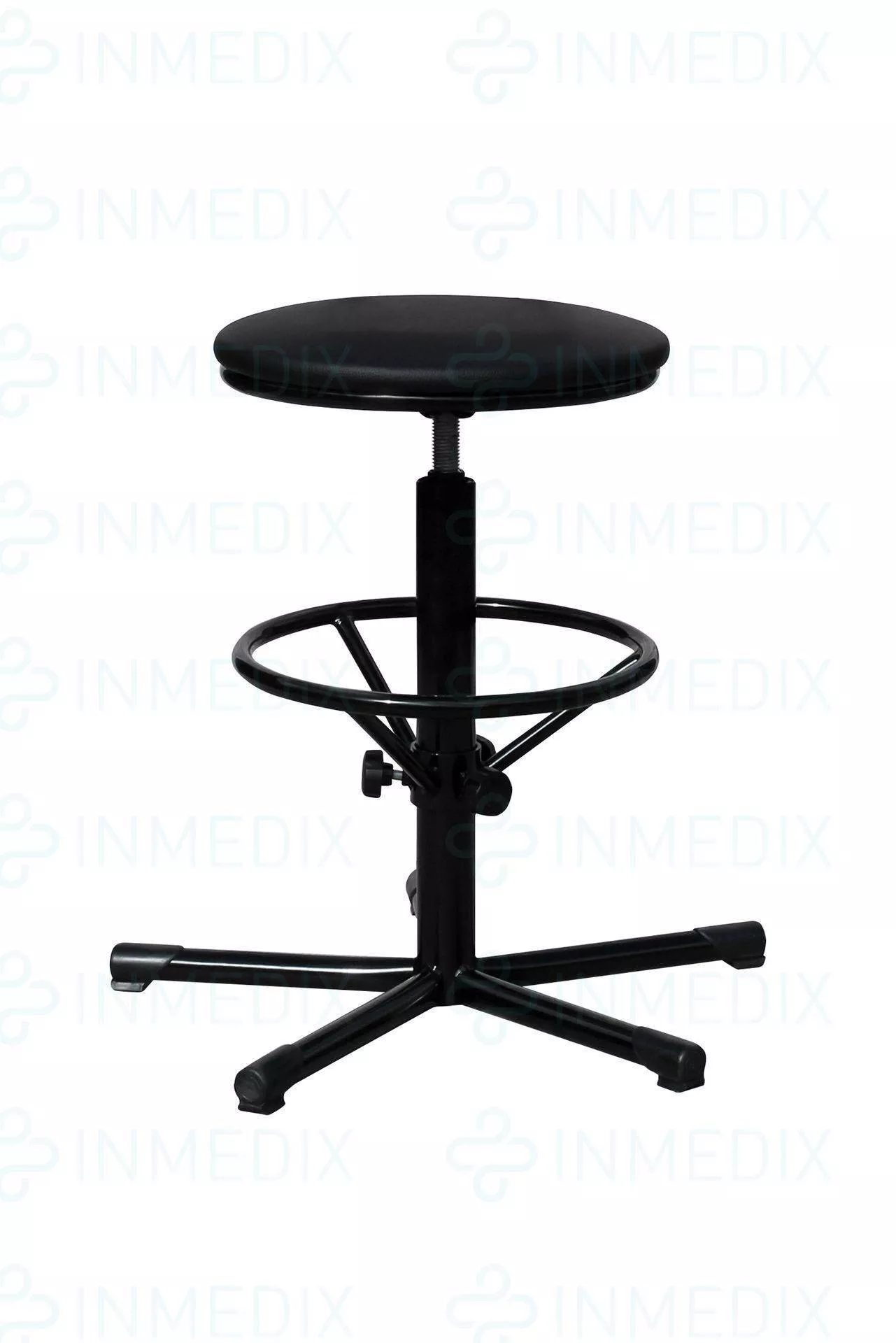 Табурет на винтовой опоре с усиленной опорой для ног-Т03